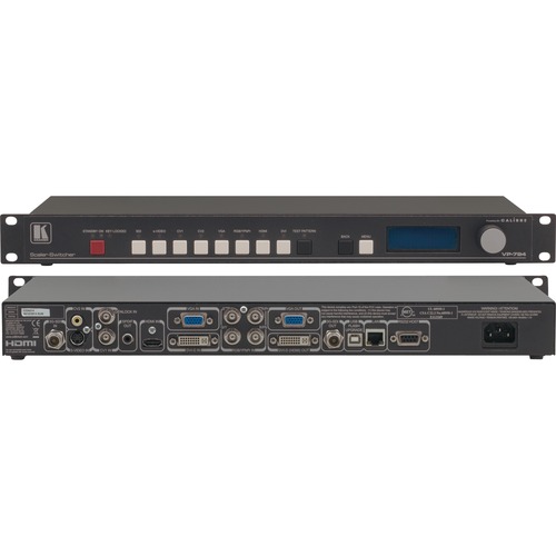 Kramer VP-794 Video Scaler - Functions: Video Scaling, Video Switcher, Video Conversion - 1920 x 1200 - NTSC, PAL, SECAM - Frame Lock/Genlock - VGA - DVI - SDI - Network (RJ-45) - USB - Rack-mountable