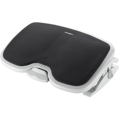 Kensington Solemate Comfort Footrest with SmartFit System - 3.50" - 5" Adjustable Height - 15° Tilt - Gray, Black - TAA Compliant
