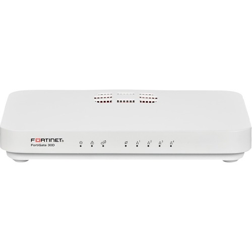 Fortinet FortiGate 30D Network Security/Firewall Appliance - 5 Port - Gigabit Ethernet - 5 x RJ-45 - Desktop