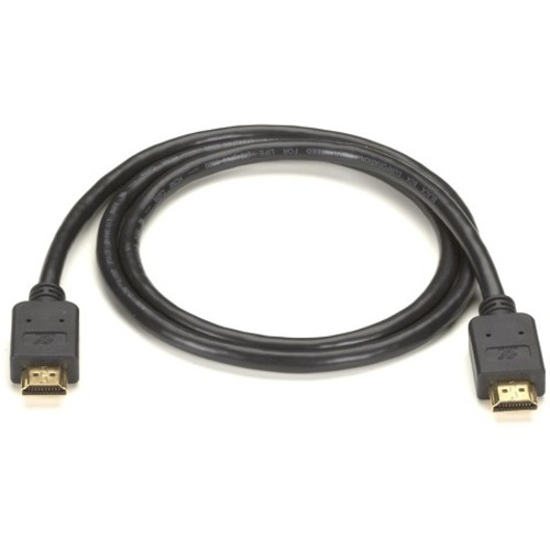 Black Box HDMI to HDMI Cable, M/M, PVC, 3-m (9.8-ft.) - 9.80 ft HDMI A/V Cable for Audio/Video Device, HDTV Set-top Boxes, DVD, Set-top Box - First End: 1 x HDMI Digital Audio/Video - Male - Second End: 1 x HDMI Digital Audio/Video - Male - Shielding - Go