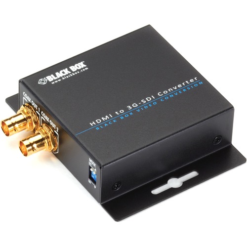 Black Box HDMI to 3G-SDI/HD-SDI Converter - Functions: Video Conversion - 1920 x 1080 - 60 fps - NTSC, PAL - SDI - Wall Mountable - TAA Compliant
