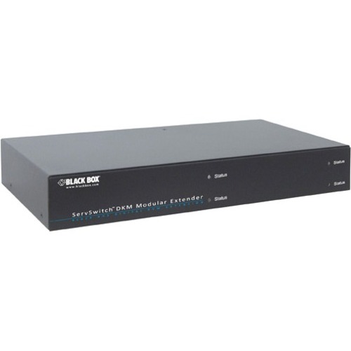 Black Box 4-Port DKM Modular Card Chassis W/ Redundant Power Option - Rack-mountable - TAA Compliant