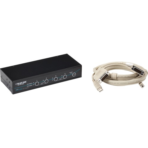 KV9604A, Commutateur KVM USB DVI, série DT, 2-/4-Port - Black Box