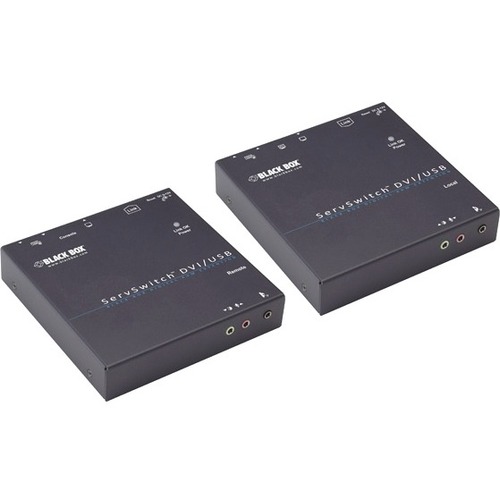 Black Box ServSwitch DVI-D USB KVM-over-Fiber Extender, Single-Mode - 1 Computer(s) - 1 Local User(s) - 3280.84 ft Range - WUXGA - 1920 x 1200 Maximum Video Resolution - 3 x USB - 2 x DVI - 12 V DC Input Voltage