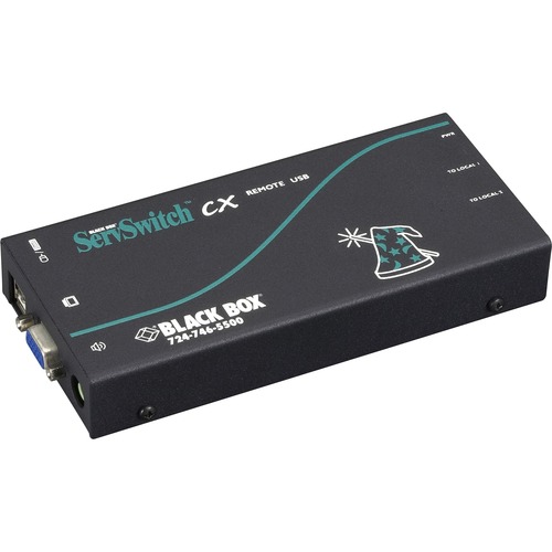 Black Box ServSwitch CATmix KVM Extender - 1 Computer(s) - 1 Remote User(s) - 984.25 ft Range - WUXGA - 1900 x 1440 Maximum Video Resolution - 1 x Network (RJ-45) - 2 - 1 x USB - 1 x VGA - External