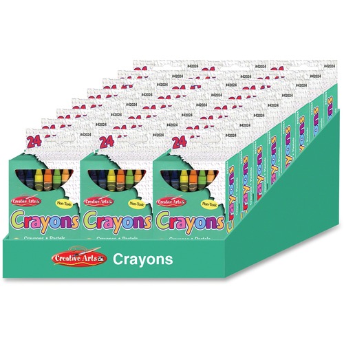 CLI Creative Arts Crayons Display - Assorted - 1 / Display Box