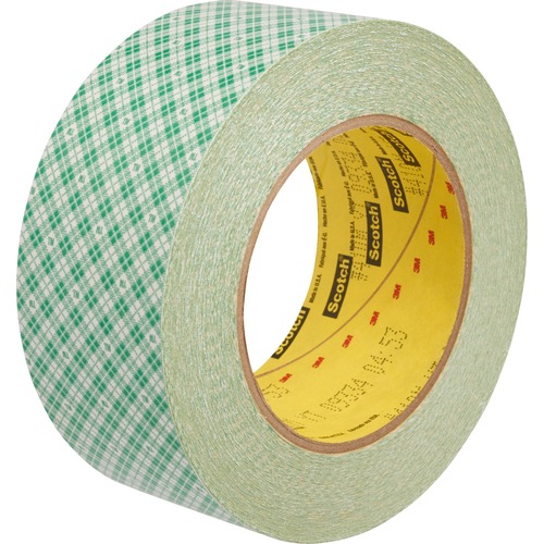 Scotch Double-Coated Paper Tape - 36 yd Length x 2" Width - 6 mil Thickness - 3" Core - Kraft - Rubber Backing - Chemical Resistant, Temperature Resistant, Moisture Resistant, UV Resistant - For General Purpose, Multipurpose - 1 / Roll - Natural