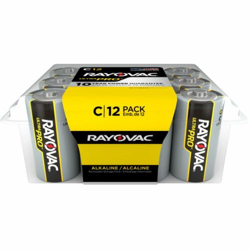Rayovac Ultra Pro Alkaline C Batteries - For Multipurpose - C - 1.5 V DC - 12 / Pack
