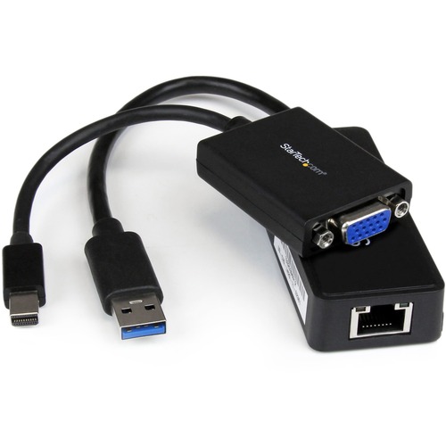 StarTech.com Lenovo ThinkPad X1 Carbon VGA and Gigabit Ethernet Adapter Kit - MDP to VGA - USB 3.0 to GbE - Connect your Ultrabook to a VGA projector or display and add Ethernet + 1 USB 3 port, in a convenient adapter bundle - Lenovo ThinkPad X1 Carbon VG