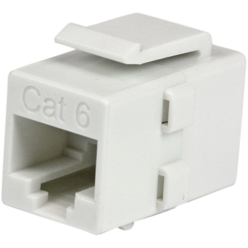 StarTech.com White Cat 6 RJ45 Keystone Jack Network Coupler - F/F - Join two Cat6 patch cables together to make a longer cable - RJ45 Coupler - RJ45 Keystone Jack - Cat6 Network Coupler - Keystone Coupler - Keystone Jack for Wall Plate or Patch Panel - Wh