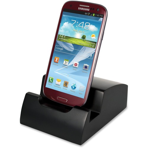 Victor Smart Charge Micro USB Lightning Dock - Docking - Smartphone, Tablet PC - Charging Capability - Matte Black