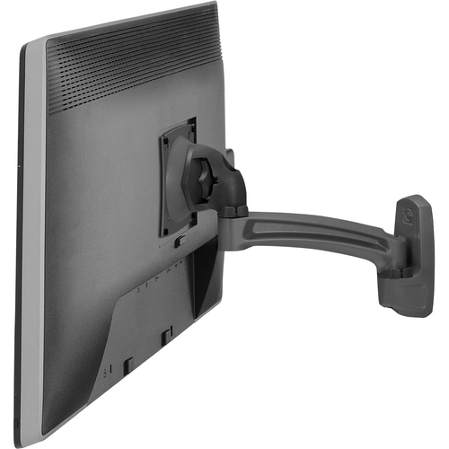 Chief Kontour Single Monitor Arm Wall Mount - For Displays 42-75" - Black - Height Adjustable - 10" to 30" Screen Support - 40 lb Load Capacity - 75 x 75, 100 x 100 - VESA Mount Compatible