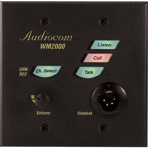 RTS WM-2000 Dual-Channel Wall Mount Intercom System - Cable - Wall Mount