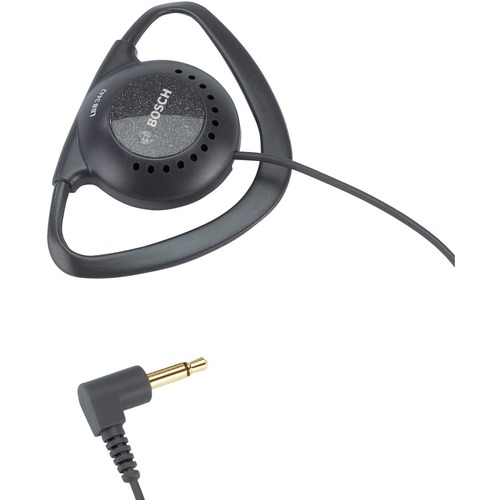 Bosch LBB 3442/00 Single Earphone - Mono - Dark Gray - Mini-phone (3.5mm) - Wired - 32 Ohm - 100 Hz 5 kHz - Gold Plated Connector - Over-the-ear - Monaural - Supra-aural - 3.94 ft Cable