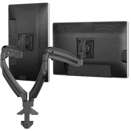 Chief Kontour Dual Monitor Arm Desk Mount - For Displays 10-32" - Black - Height Adjustable - 2 Display(s) Supported - 10" to 30" Screen Support - 50 lb Load Capacity - 1 Each