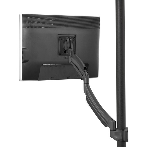 Chief Kontour Single Display Pole Mount - For Displays 10-30" - Black - Height Adjustable - 1 Display(s) Supported - 10" to 30" Screen Support - 24.91 lb Load Capacity