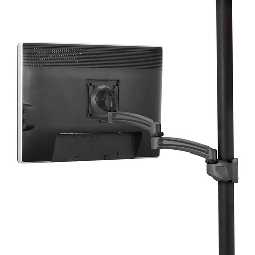 Chief Kontour Single Display Pole Mount - Articulating Monitor Arm - For Displays 10-32" - Black - Height Adjustable - 10" to 30" Screen Support - 40 lb Load Capacity