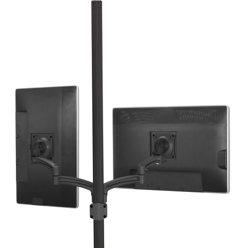 Chief KONTOUR K2P220B Pole Mount for Flat Panel Display - Black - Height Adjustable - 10" to 30" Screen Support - 50 lb Load Capacity - 75 x 75, 100 x 100 - VESA Mount Compatible