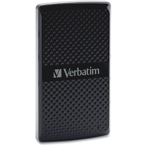Verbatim 128GB Vx450 External SSD, USB 3.0 with mSATA Interface - Black - USB 3.0 - mini-SATA - 450 MBps Maximum Read Transfer Rate - 295 MBps Maximum Write Transfer Rate - Portable - Black - 1 Pack