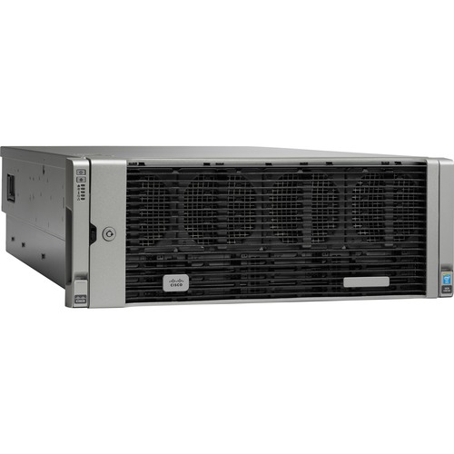 Cisco Barebone System - 4U Rack-mountable - 4 x Processor Support - Intel C602J Chip - 6 TB Maximum RAM Support - 96 Total Memory Slots - Serial ATA, Serial Attached SCSI (SAS) RAID Supported Controller - Matrox G200e 8 MB Graphic(s) - 12 2.5" Bay(s) - Pr