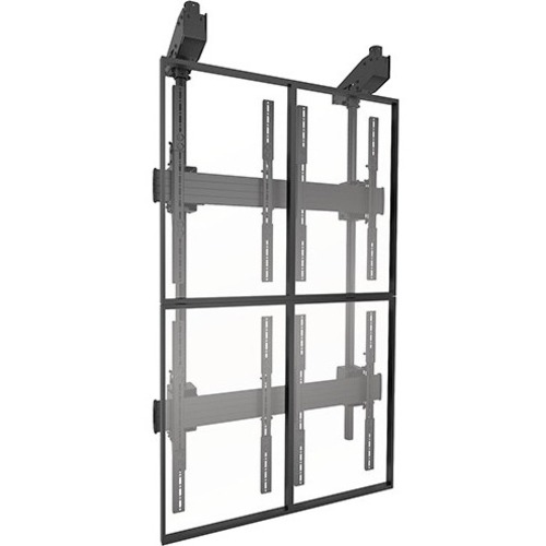 Chief Fusion Portrait Adjustable Large 2x2 Video Wall Ceiling TV Mount - For 40-50 Inch Flat Panel TVs - Black