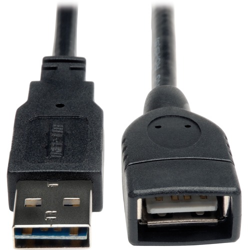 Tripp Lite 6 Inch USB 2.0 Hi-Speed Ext Universal Reversible Cable M/F 6" - (Reversible A to A) 6-in.