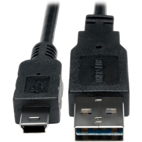 Tripp Lite 6 Inch USB 2.0 Universal Reversible Cable A to 5Pin Min-B M/M 6" - (Reversible A to 5Pin Mini B M/M) 6-in.