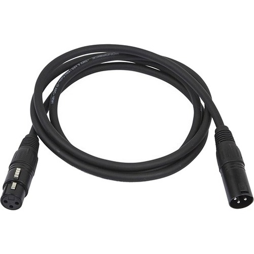 Monoprice 1.5 Meter (5ft) 3-pin DMX Lighting & AES/EBU Cable - 5 ft XLR Audio Cable for Audio Device - First End: 3 x XLR Audio - Male - Second End: 3 x XLR Audio - Female - Shielding