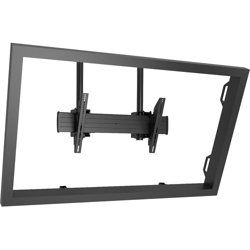 Chief Fusion X-Large Dual Pole Ceiling Mount - For Displays 55-100" - Black - 60" to 90" Screen Support - 299.83 lb Load Capacity - 200 x 100, 800 x 400 - Yes