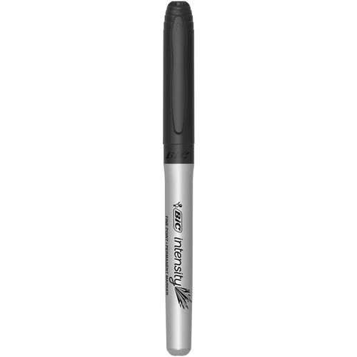 BIC Intensity Permanent Marker - Fine Marker Point - 1.8 mm Marker Point Size - Black - 24 Pack