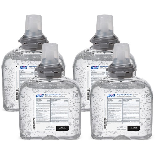 PURELL® Hand Sanitizer Gel Refill - 40.6 fl oz (1200 mL) - Kill Germs - Hand, Skin - Moisturizing - Clear - 4 / Carton
