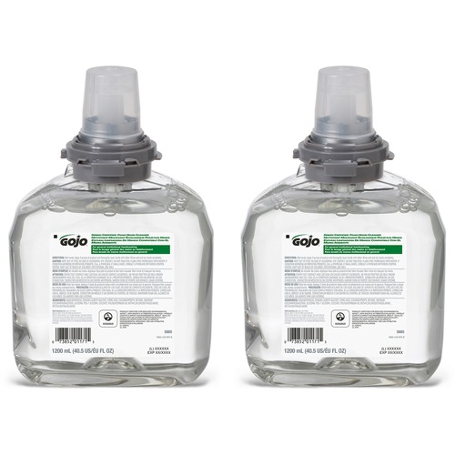 Gojo® TFX Dispenser Green Certified Foam Hand Cleaner - 40.6 fl oz (1200 mL) - Hand - Green - Bio-based - 2 / Carton
