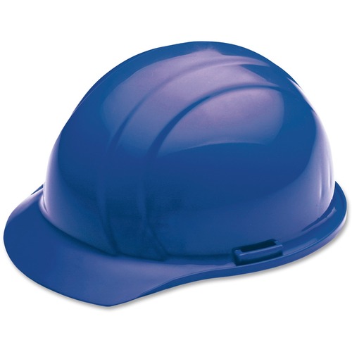 SKILCRAFT® Easy Quick-Slide Cap Safety Helmet - Head Protection - Polyethylene - Blue - 1 Each