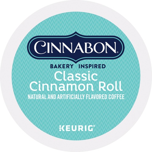 Cinnabon® K-Cup Classic Cinnamon Roll - Compatible with Keurig Brewer - Light - 24 / Box