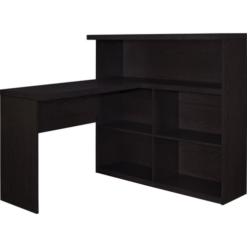 Altra Furniture Trilium Way Sit/Stand L-Shaped Desk, Espresso Finish - For - Table TopL-shaped Top - 5 Drawers - 200 lb Capacity - 47" Table Top Width x 47.24" Table Top Depth - 43" Height - Laptop, Binder, Book, Magazine, Office, Room - Assembly Required