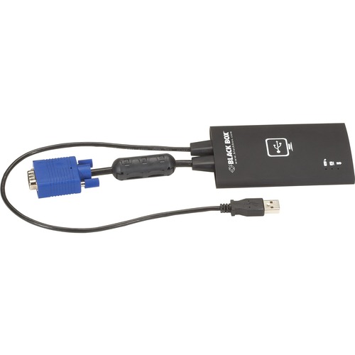 Black Box USB Laptop Console Crash Cart Adapter - 1 Local User(s) - WUXGA - 1920 x 1200 Maximum Video Resolution - 1 x USB x VGA - For Mac, PC