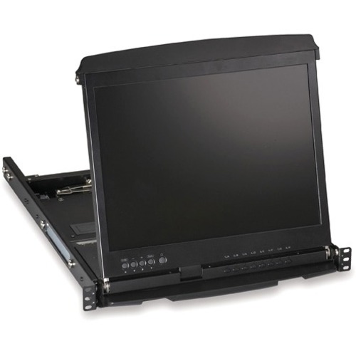 Black Box ServView KVT517A Rack Mount LCD - 8 Computer(s) - 17" LCD - WUXGA - 1920 x 1200USBDVI - Keyboard12 V DC, 120 V AC, 230 V AC Input Voltage