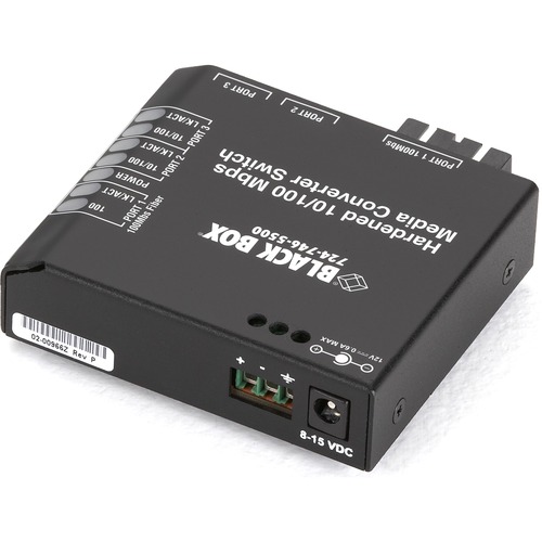 Black Box LBH100AE-H-SSC Transceiver/Media Converter - 2 x Network (RJ-45) - 1 x SC Ports - DuplexSC Port - Single-mode - Ethernet, Fast Ethernet - 10/100Base-TX, 100Base-X - 24.85 Mile - AC - Rail-mountable, Rack-mountable - TAA Compliant
