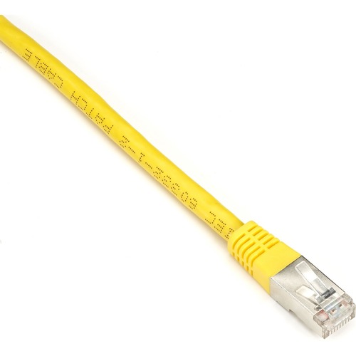Black Box SlimLine Cat.6 (S/FTP) Patch Network Cable - 1 ft Category 6 Network Cable for Network Device - First End: 1 x RJ-45 Network - Male - Second End: 1 x RJ-45 Network - Male - 1 Gbit/s - Patch Cable - Shielding - Gold Plated Contact - CM - 26 AWG -