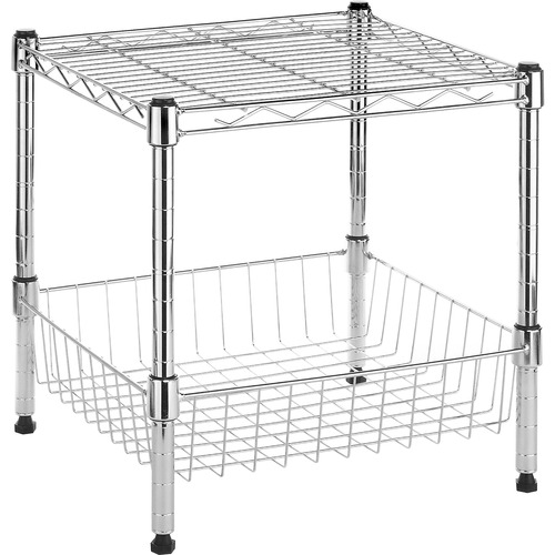 Whitmor Supreme 6054-2364 Storage Rack - 15" Height x 15" Width x 14" Depth - Stackable, Adjustable, Durable - Steel - 1