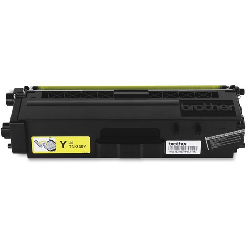 Brother Genuine TN339Y Super High Yield Yellow Toner Cartridge - Laser - Super High Yield - 6000 Pages - Yellow - 1 Each