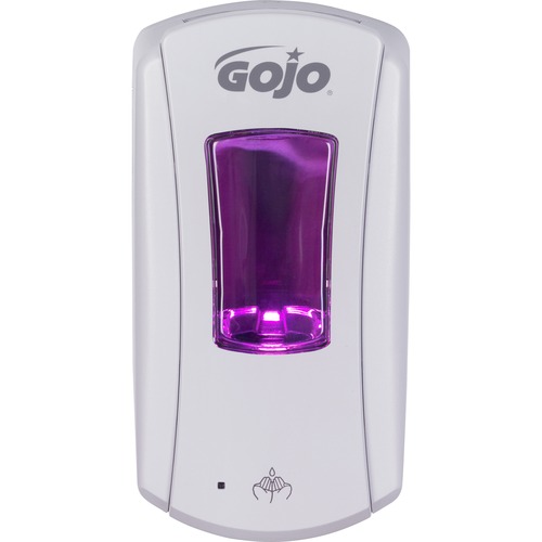 Gojo® LTX-12 Dispenser - White - Automatic - 1.20 L Capacity - Support 4 x D Battery - White - 1Each - Liquid Soap / Sanitizer Dispensers - GOJ198004