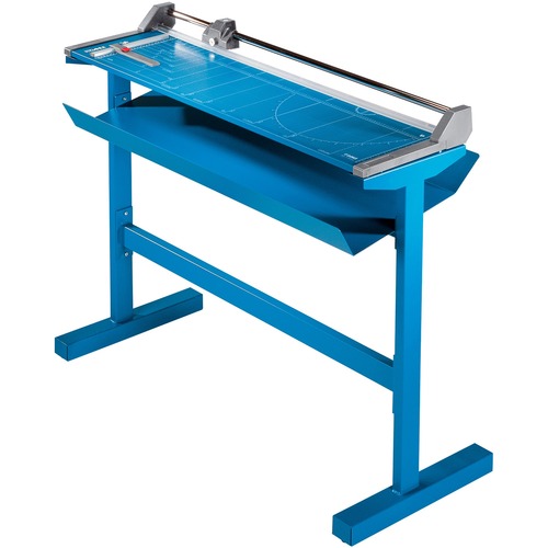 Dahle Large Format Rolling Trimmer- Pro Series - Cuts 14Sheet - 37" Cutting Length - 14" Height x 45" Width - Metal Base, Metal Stand, Plastic Housing, Steel Blade - Blue