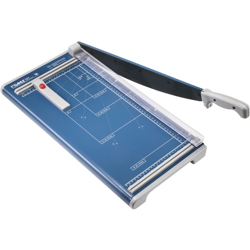 Dahle 534 Professional Guillotine Trimmer - Cuts 15Sheet - 18" Cutting Length - 3" Height x 11.3" Width x 11.5" Depth - Steel Blade, Aluminum, Plastic, Metal - Blue