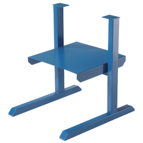 Dahle 718 Trimmer Stand w/Tray - 27" Height x 25.5" Width - Steel - Blue