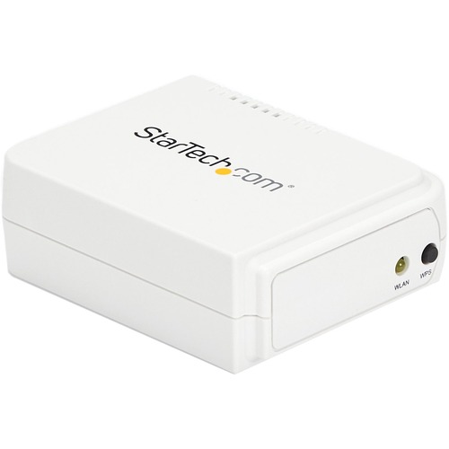 StarTech.com 1 Port USB Wireless N Network Print Server with 10/100 Mbps Ethernet Port - 802.11 b/g/n - Share a standard USB printer with multiple users simultaneously over a wireless network - 1 Port USB Wireless N Network Print Server with 10/100 Mbps E