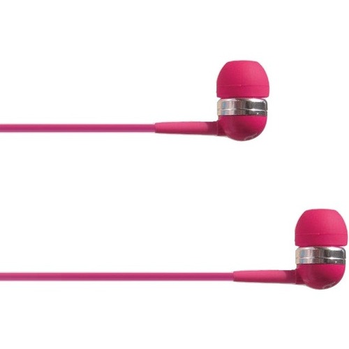 4XEM Ear Bud Headphone Pink - Stereo - Mini-phone (3.5mm) - Wired - 16 Ohm - 20 Hz to 18 kHz - Earbud - Binaural - In-ear - 3.75 ft Cable - Pink