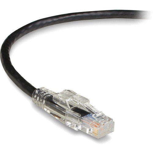 Black Box GigaBase 3 Cat.5e UTP Patch Network Cable - 1 ft Category 5e Network Cable for Patch Panel, Wallplate, Network Device - First End: 1 x RJ-45 Network - Male - Second End: 1 x RJ-45 Network - Male - 1 Gbit/s - Patch Cable - Gold Plated Contact - C