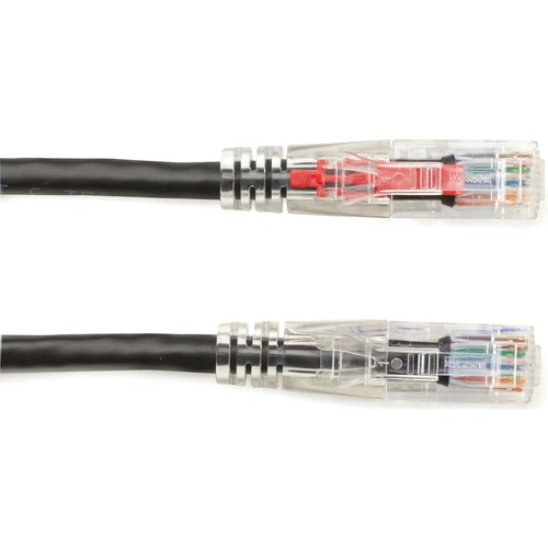 Black Box GigaBase 3 Cat.5e UTP Patch Network Cable - 25 ft Category 5e Network Cable for Patch Panel, Wallplate, Network Device - First End: 1 x RJ-45 Network - Male - Second End: 1 x RJ-45 Network - Male - 1 Gbit/s - Patch Cable - Gold Plated Contact - 