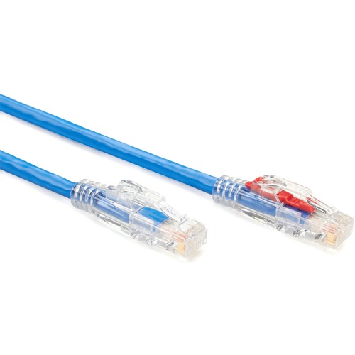 Black Box GigaBase 3 Cat.5e UTP Patch Network Cable - 2 ft Category 5e Network Cable for Patch Panel, Wallplate, Network Device - First End: 1 x RJ-45 Network - Male - Second End: 1 x RJ-45 Network - Male - 1 Gbit/s - Patch Cable - Gold Plated Contact - C